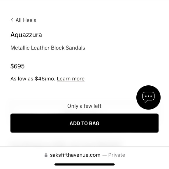 New Aquazzura Gold Metallic Leather Block Heel Sandal - Picture 8 of 9